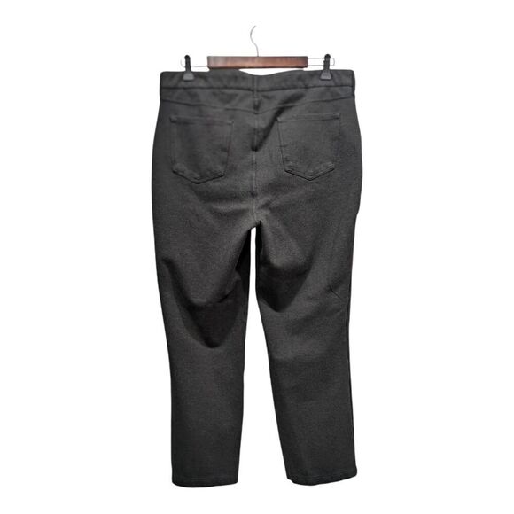 NYDJ Marilyn Straight Sculpt Her Gray Stretch Ponte Knit Cropped Ankle Pants 16 - Picture 10 of 15